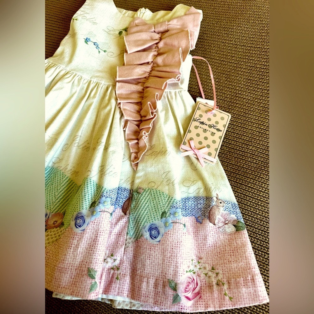 Lapin House Easter dress. NWT. Size 4T. GORGEOUS✨ Never worn. Made in Greece.✨
